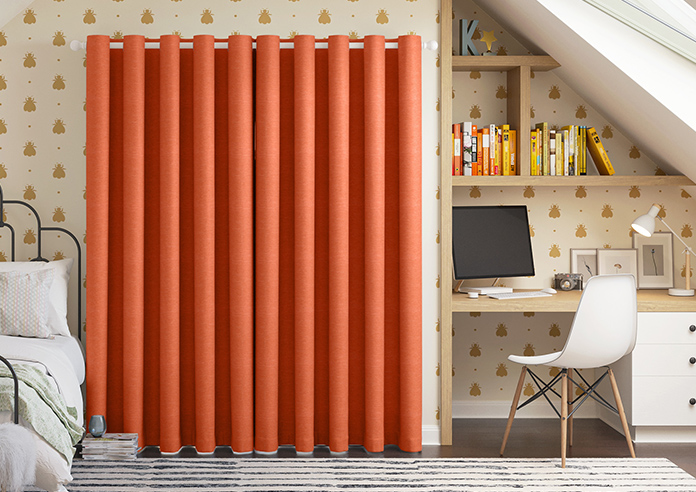 Carron, Tangerine - Made to Measure Curtains - Image 7